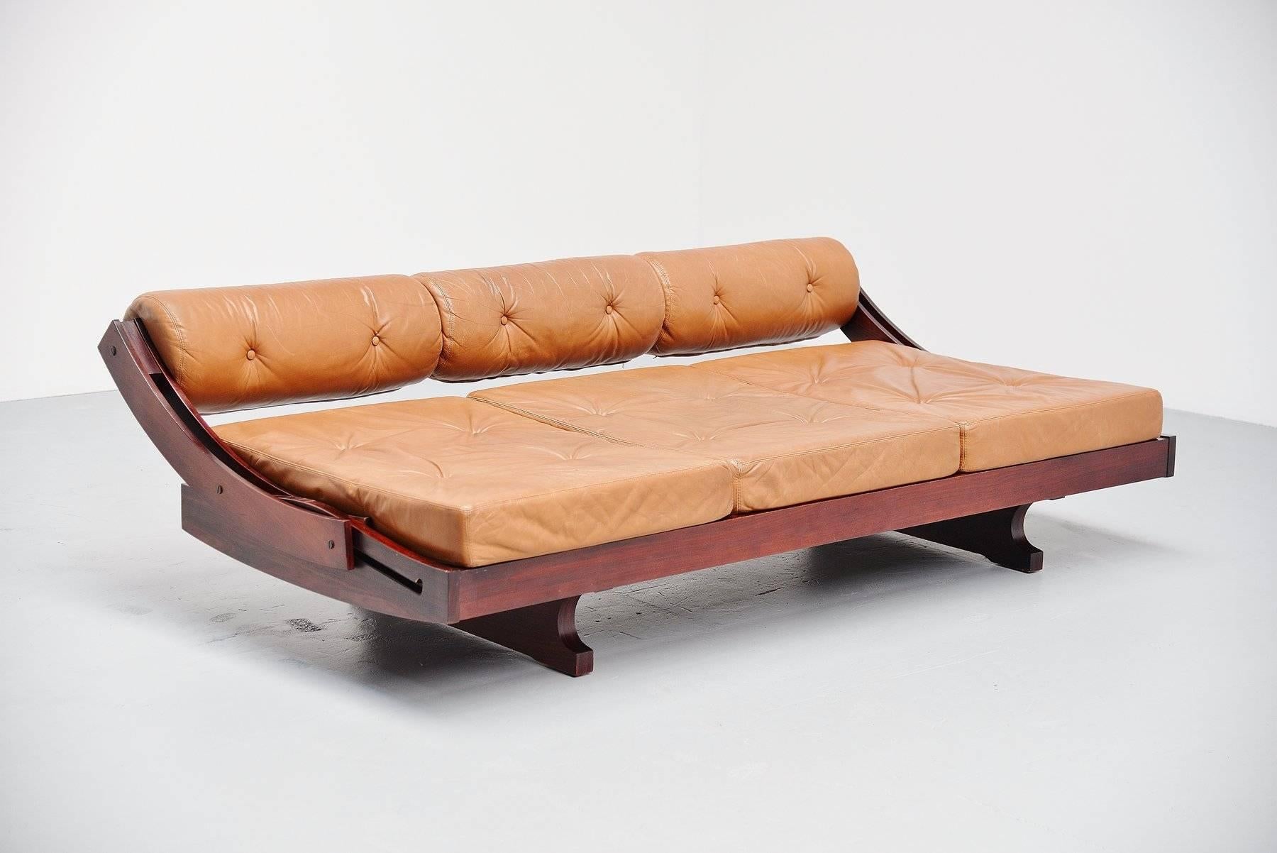 Leather Gianni Songia GS195 Daybed Sofa Sormani Italy, 1963