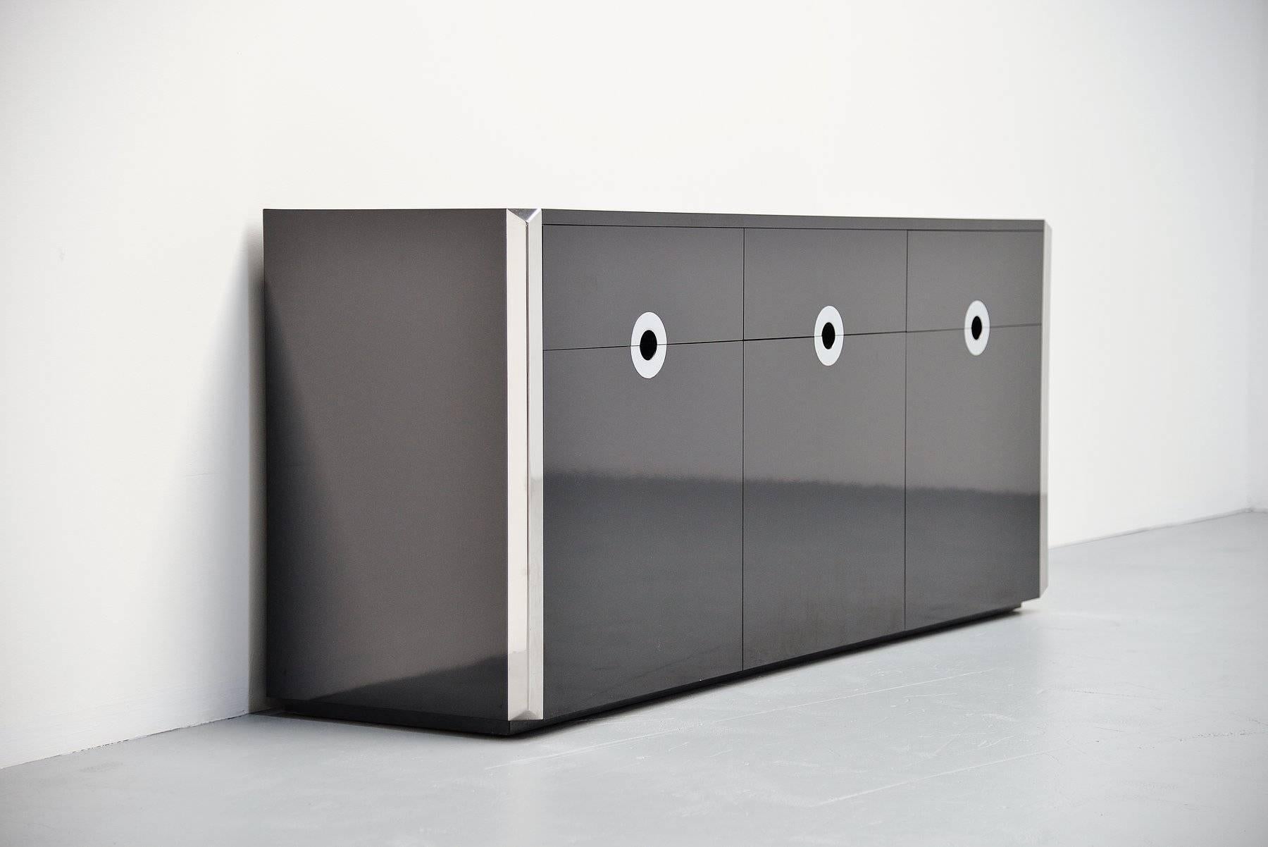 Mid-Century Modern Willy Rizzo Credenza for Mario Sabot, Italy, 1972