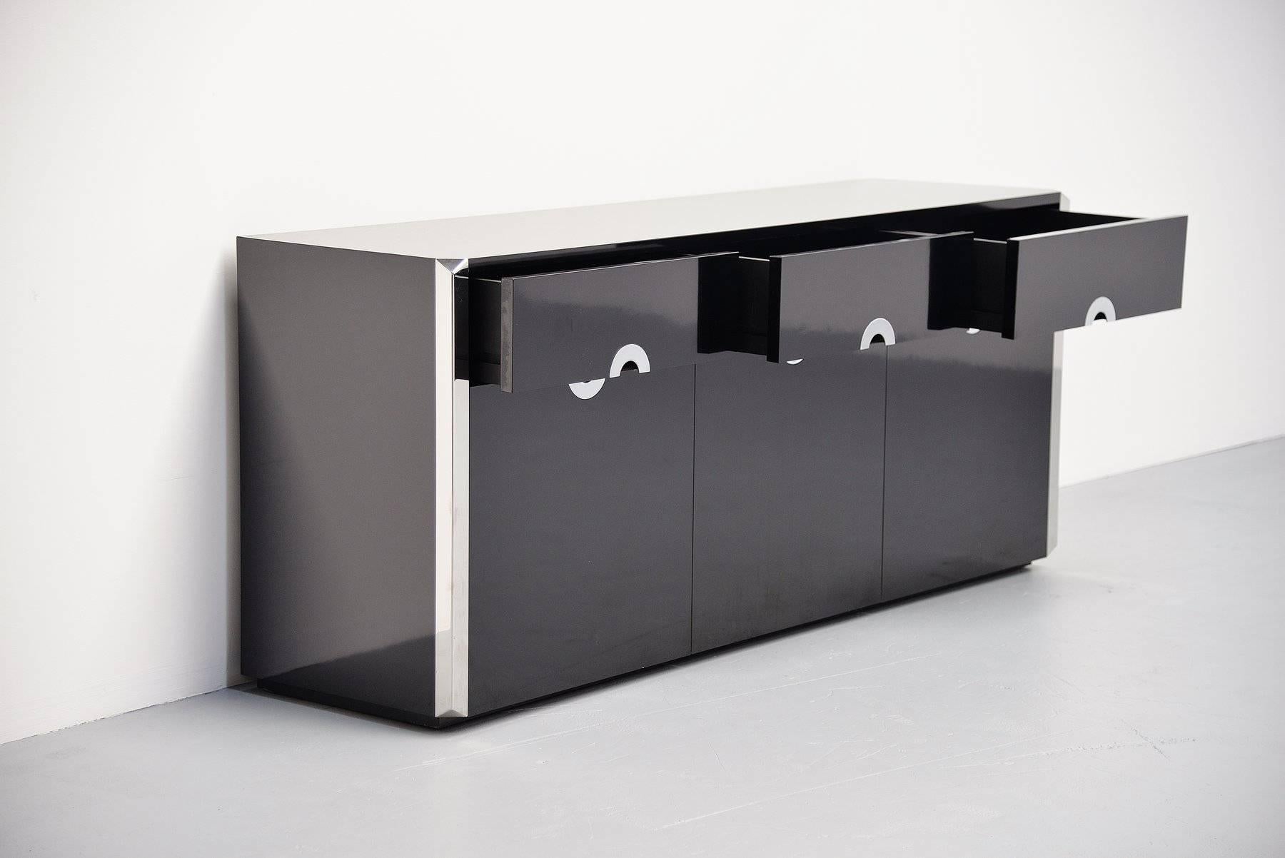 Late 20th Century Willy Rizzo Credenza for Mario Sabot, Italy, 1972