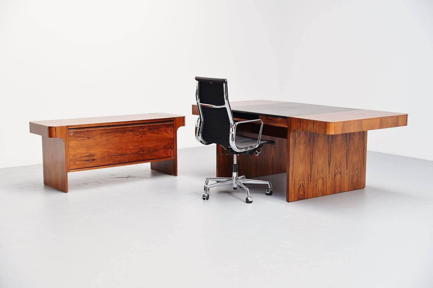 Danish Rosewood Conference Desk Set, 1965 4