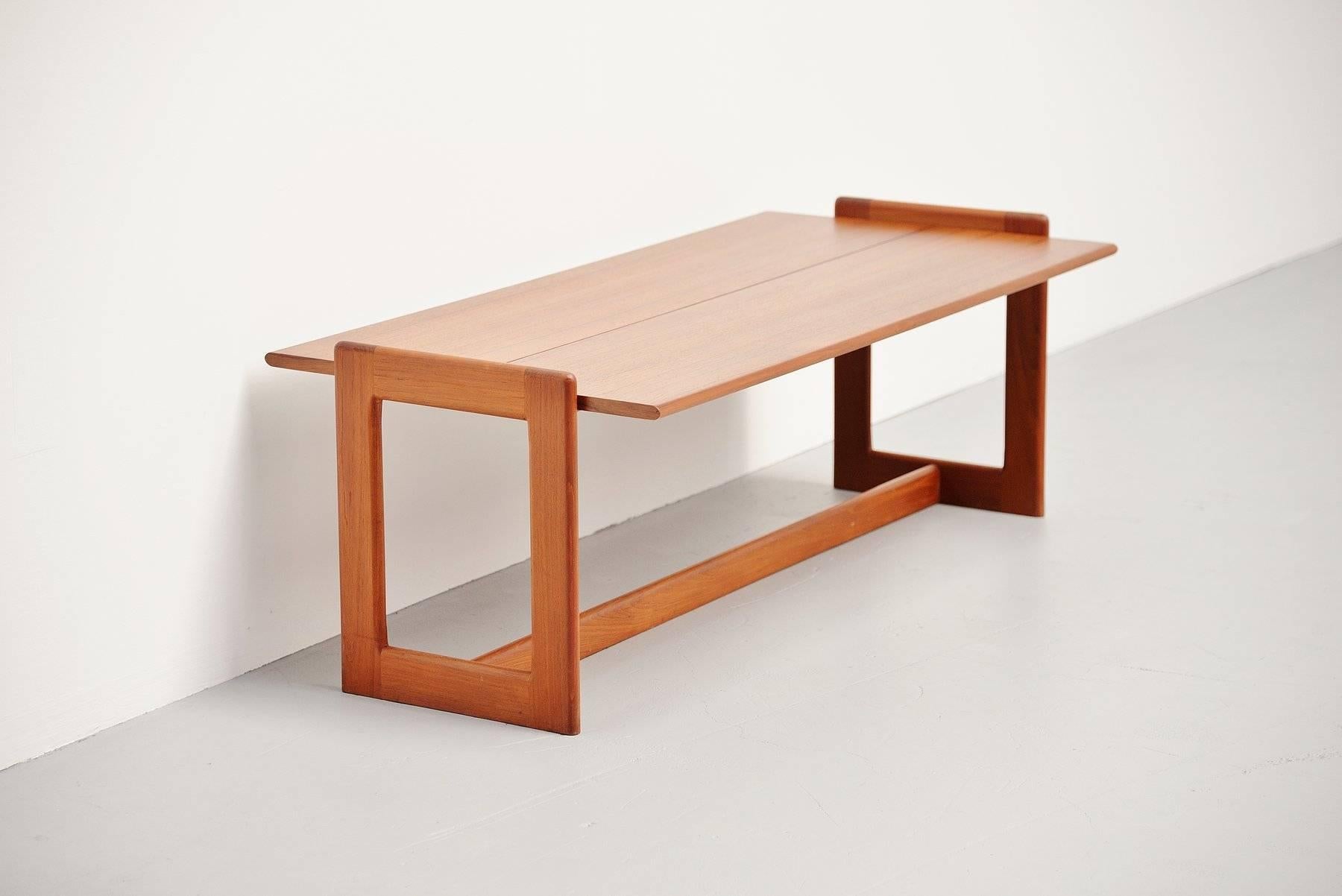 Scandinavian Modern Teak Danish Foldable Side Table, 1960