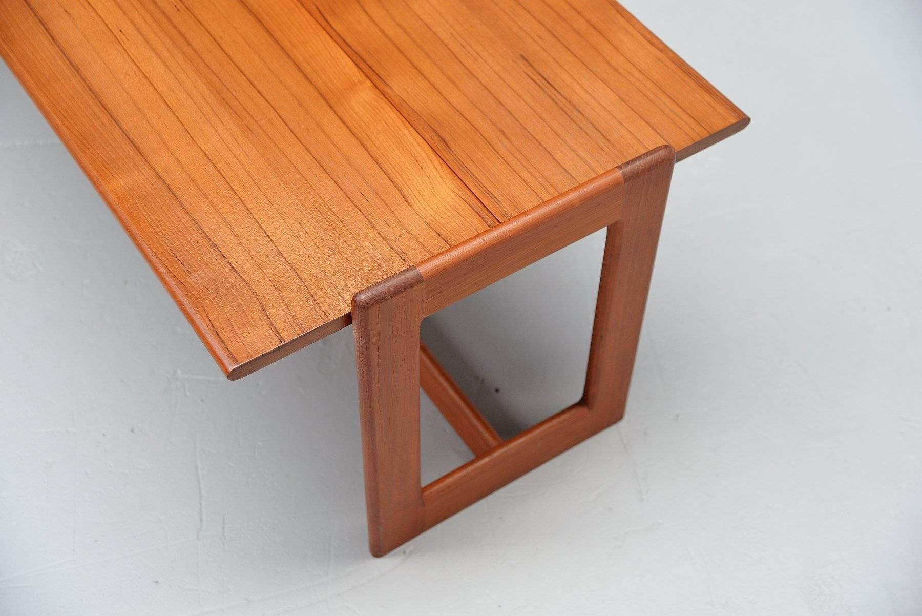 Teak Danish Foldable Side Table, 1960 1