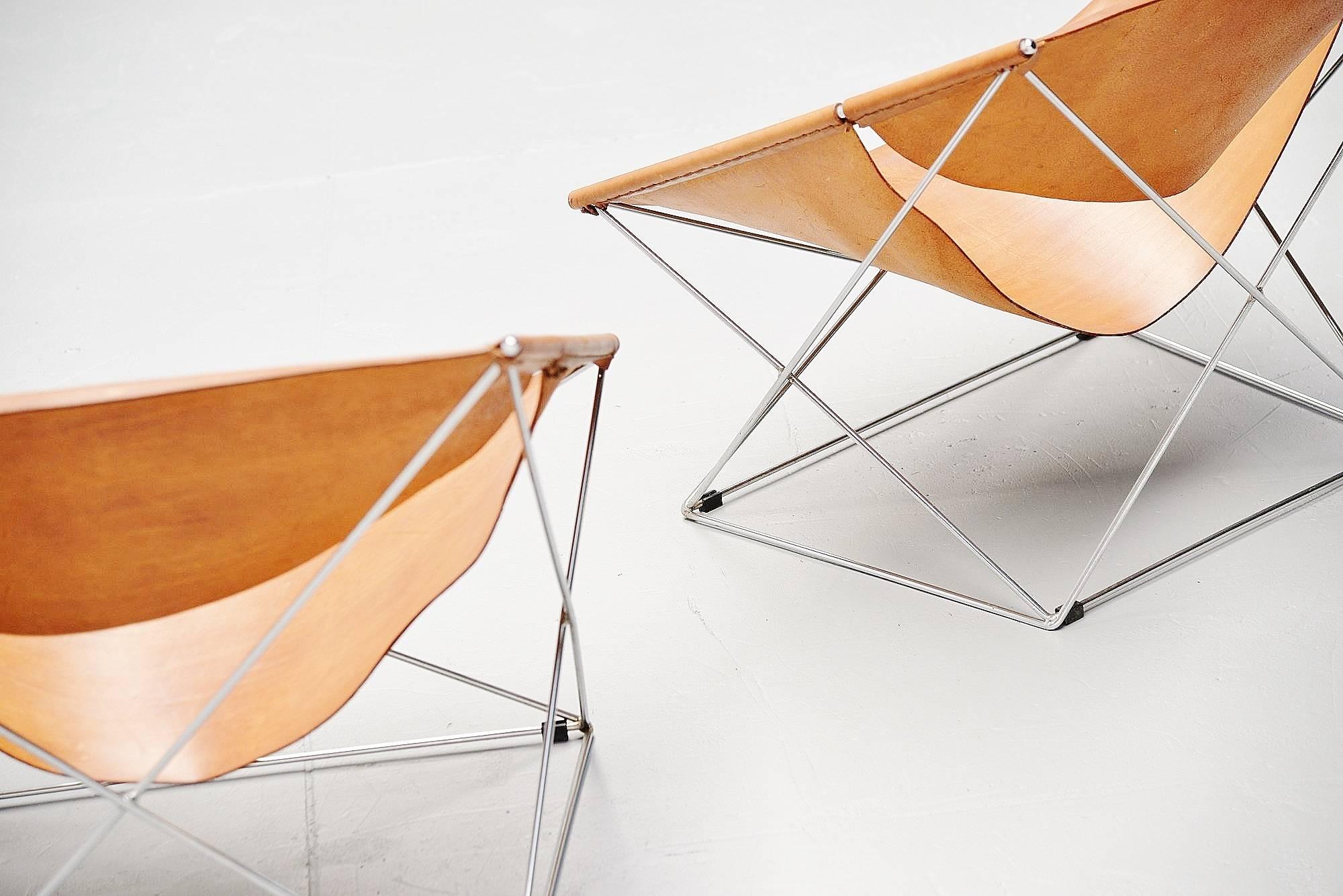 Pair of Pierre Paulin F675 Butterfly Chairs by Artifort, 1963 2