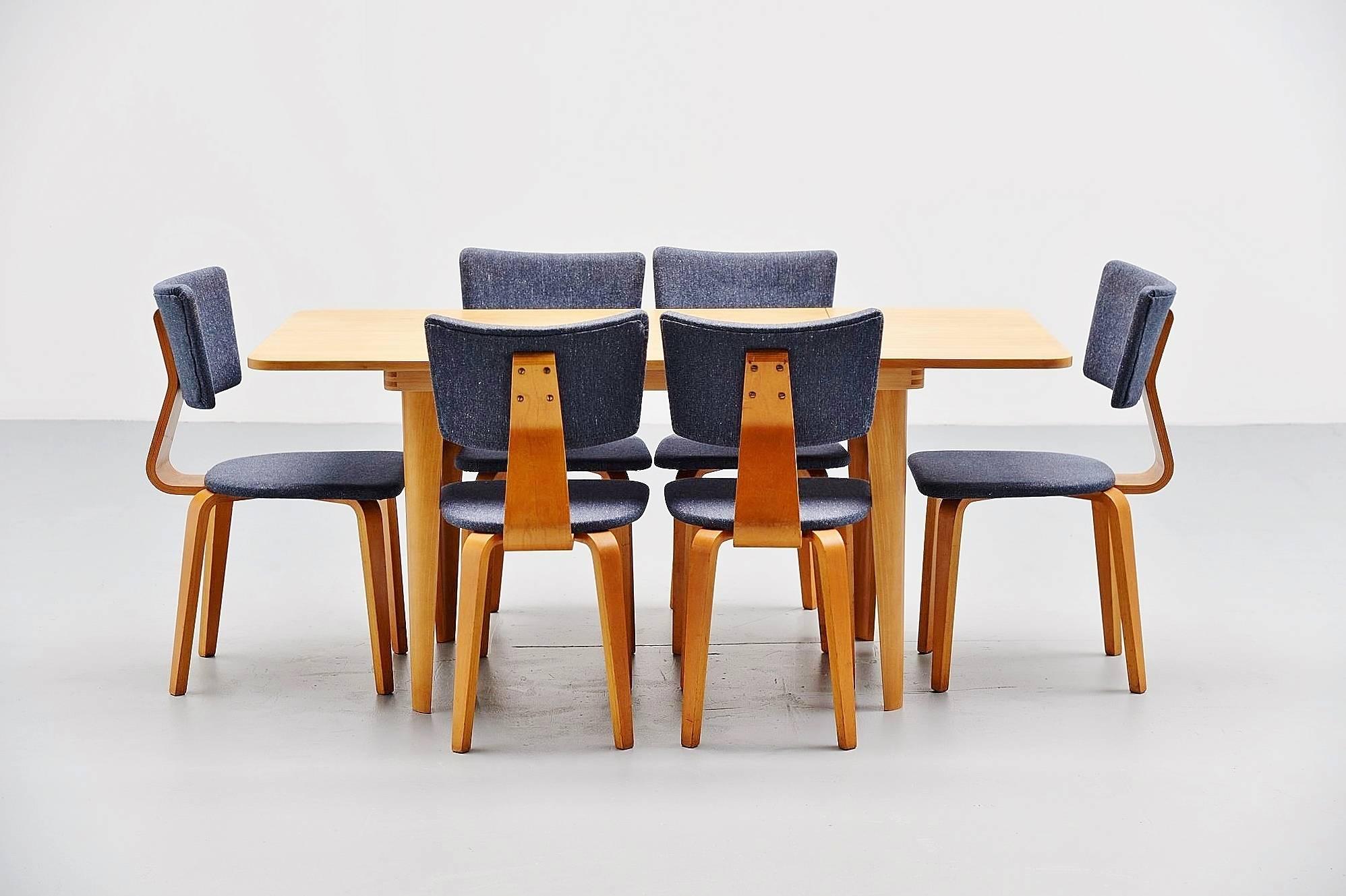 Cor Alons Plywood Dining Chairs Gouda den Boer, 1949 1