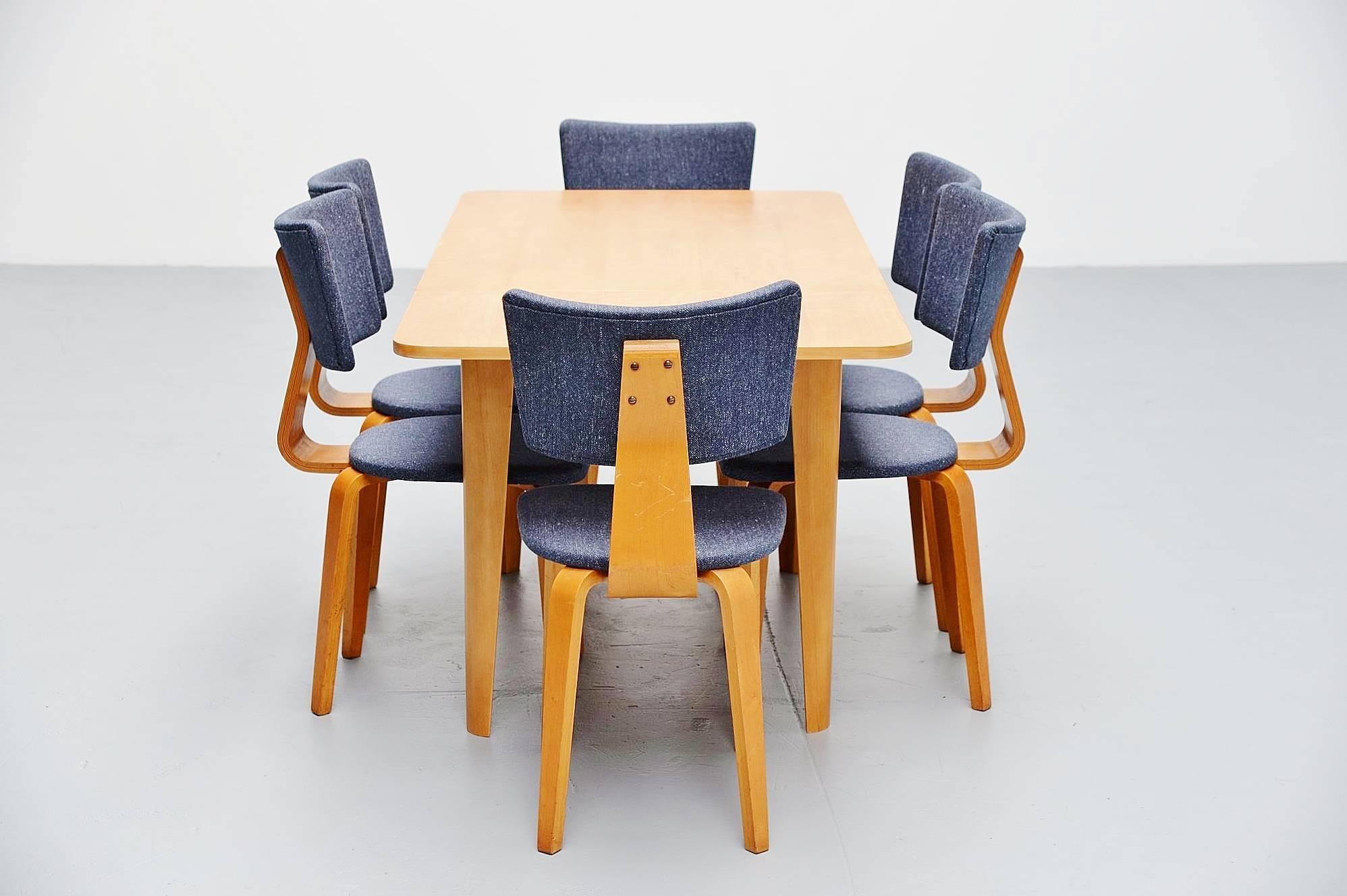 Cor Alons Plywood Dining Chairs Gouda den Boer, 1949 2
