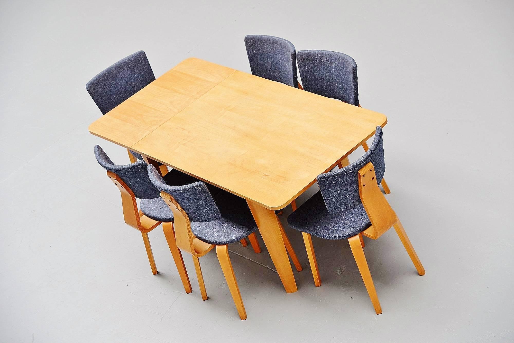 Cor Alons Plywood Dining Chairs Gouda den Boer, 1949 3