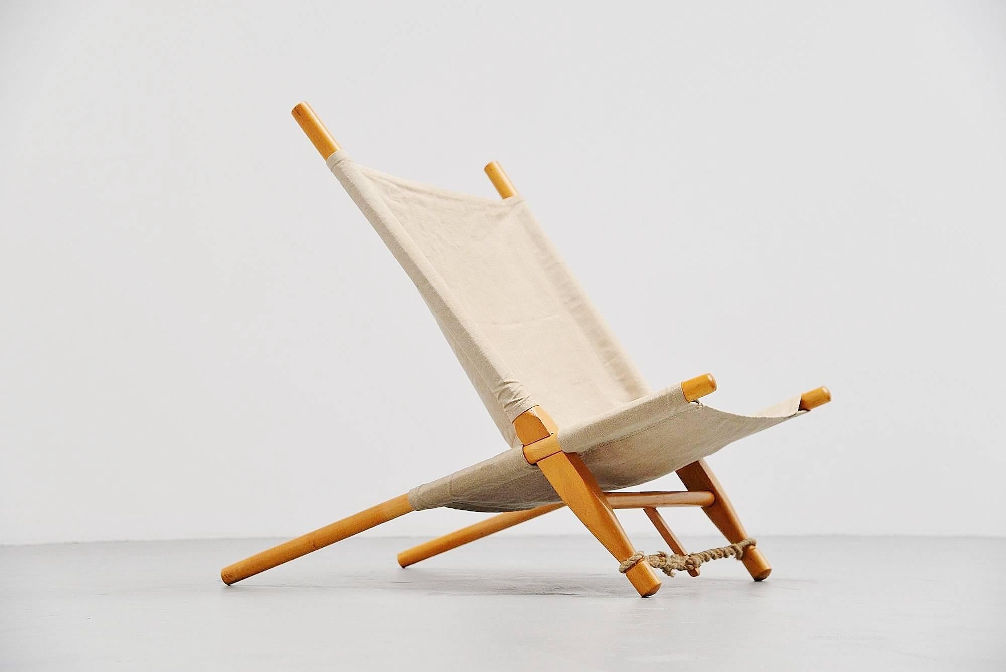 Mid-20th Century Ole Gjerlov Knudsen Saw Lounge Chair Cado, Denmark, 1958