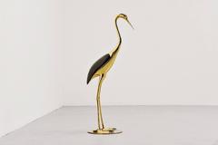 Decorative Bronze Crane Sculpture, Belgium, 1970