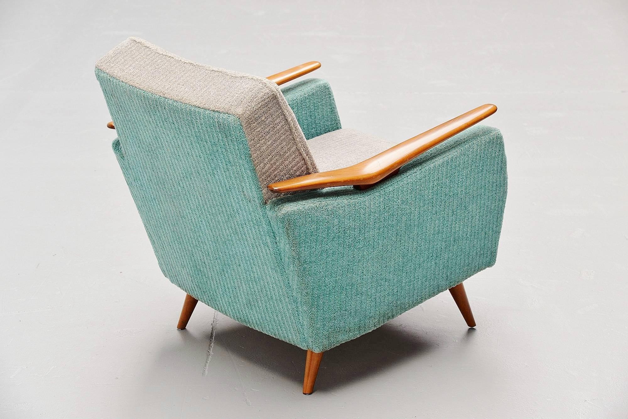 Gio Ponti Style Club Chairs, Italy, 1950 1
