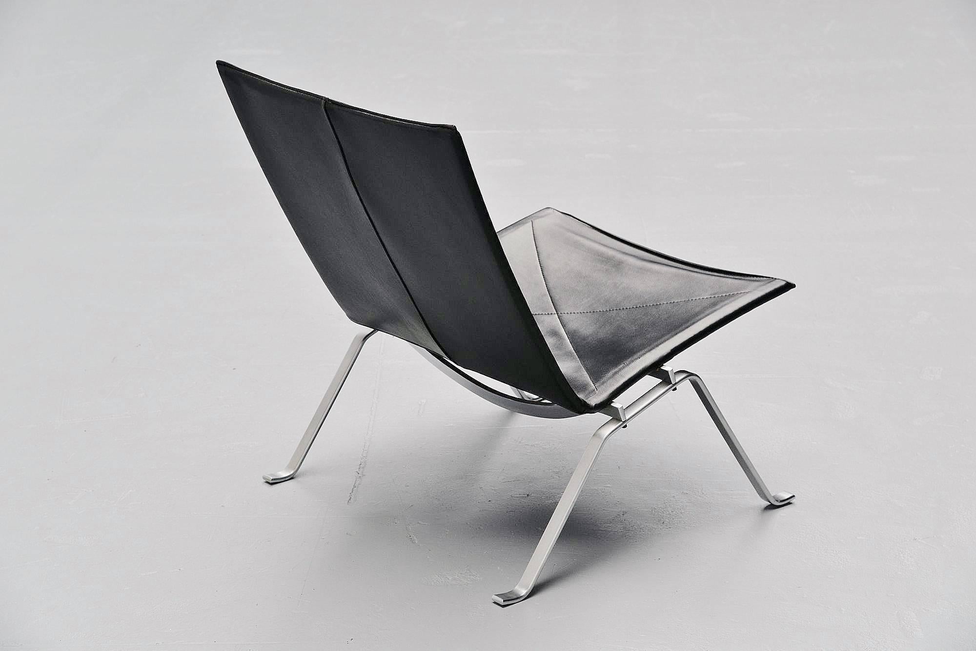 Plated Poul Kjaerholm PK22 Lounge Chair E Kold Christensen, 1956