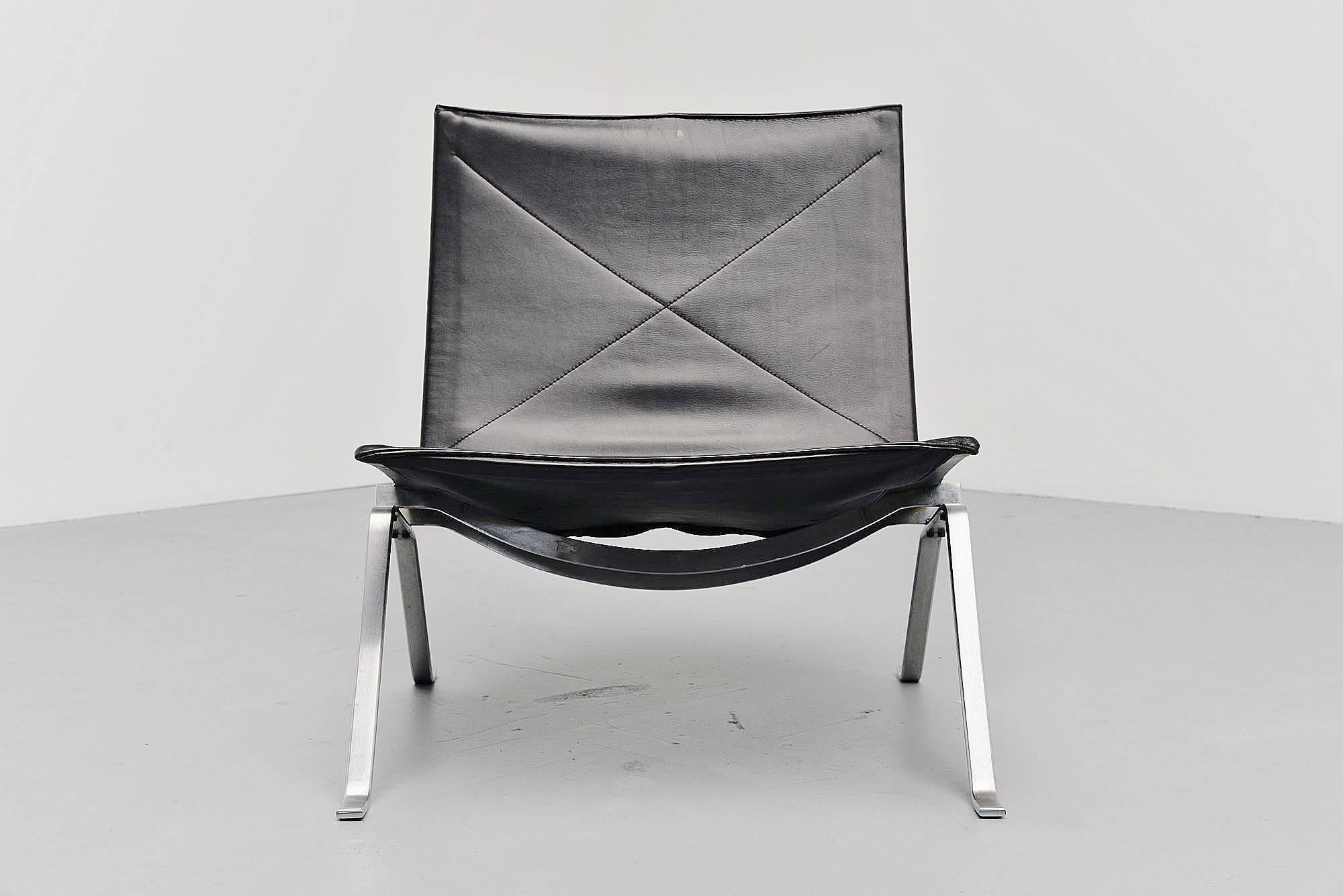 Scandinavian Modern Poul Kjaerholm PK22 Lounge Chair E Kold Christensen, 1956