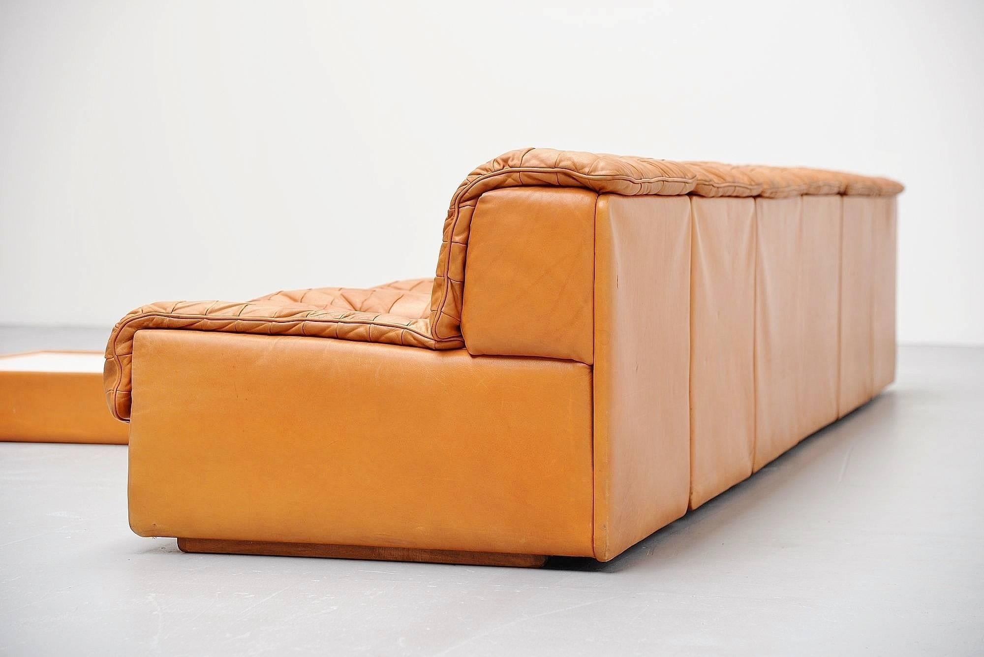 De Sede DS11 Patchwork Element Sofa, Switzerland, 1970 In Good Condition In Roosendaal, Noord Brabant