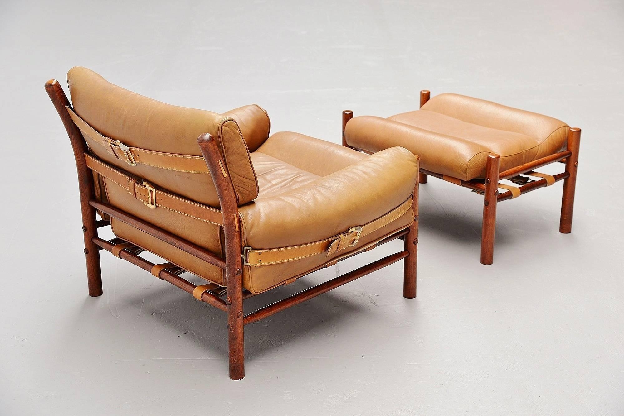 Mid-20th Century Arne Norell Kontiki Lounge Chair, Sweden, 1960