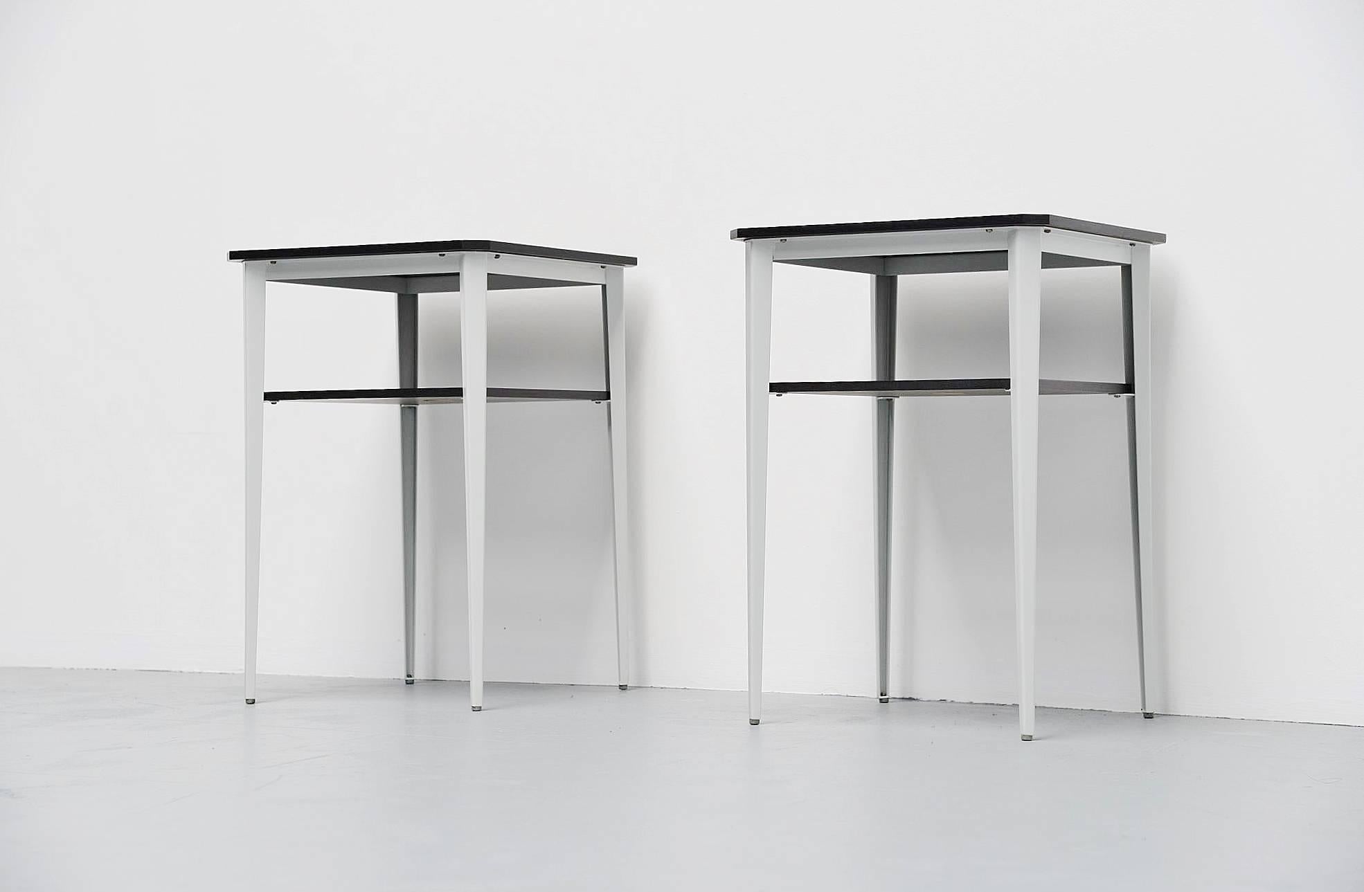 Dutch Wim Rietveld Rebel Side Tables Ahrend, 1960