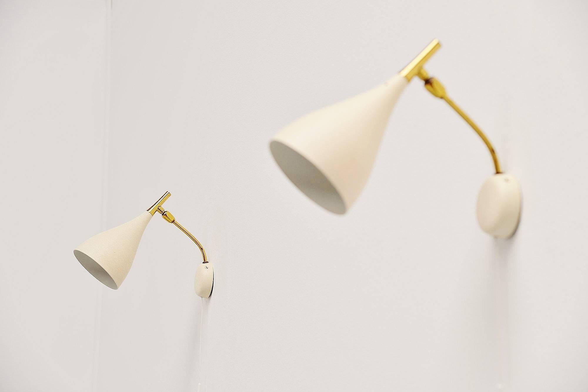 Cosack Pair of Wall Lamps, Germany, 1960 1