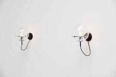 Pair of RAAK Raindrops Globe Sconces, Holland, 1975