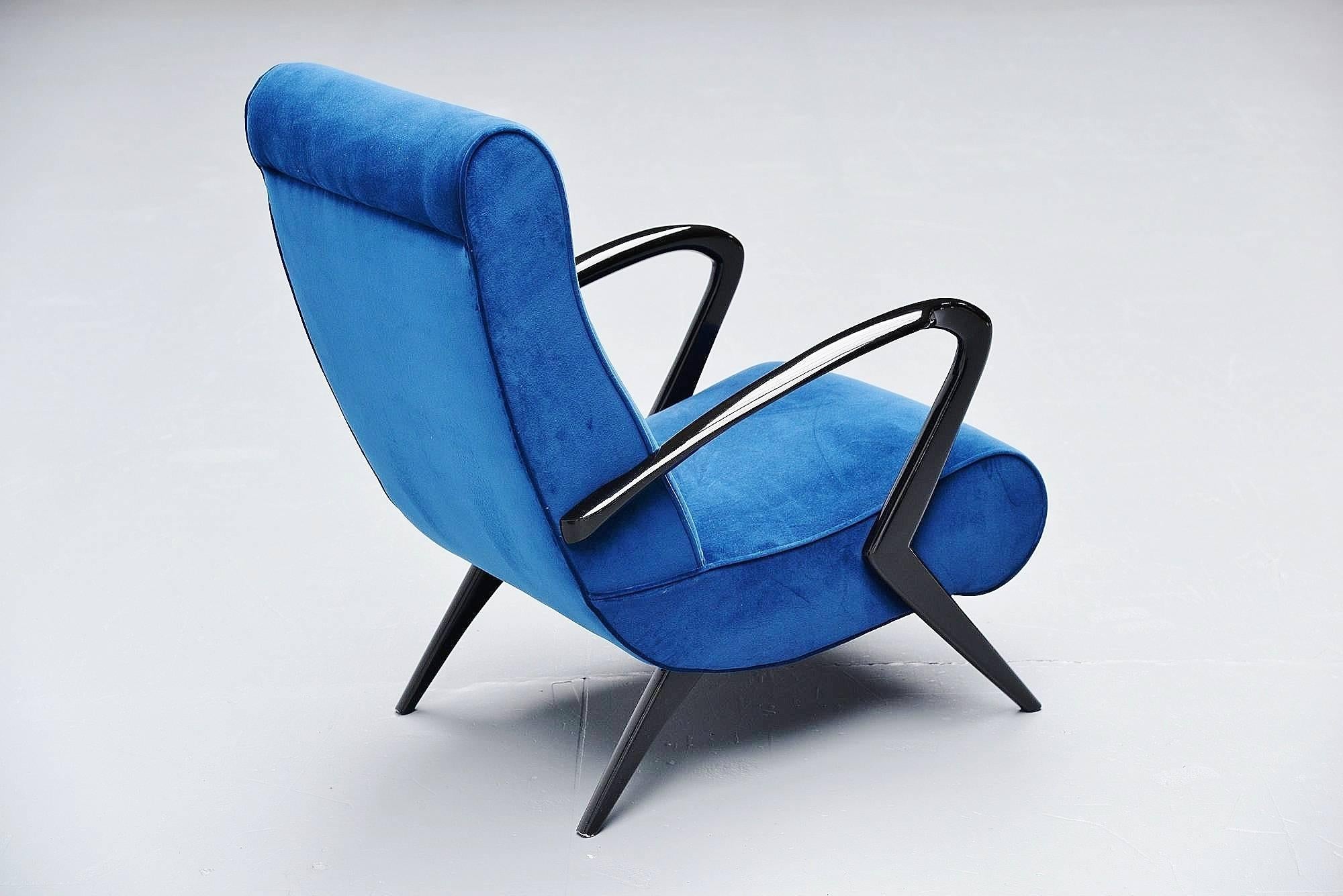 Mid-20th Century Italian Lounge Chairs in the Manner of Gio Ponti, 1950