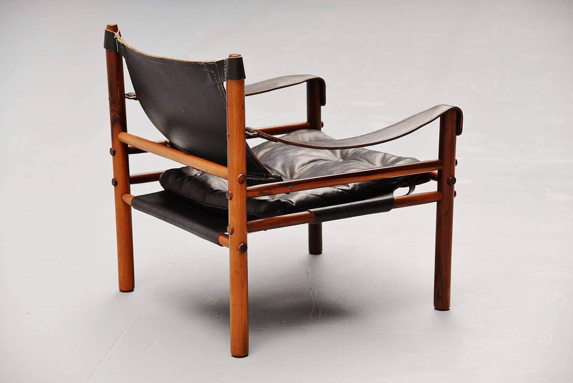 Mid-20th Century Arne Norell Sirocco Safari Chairs, Sweden, 1964