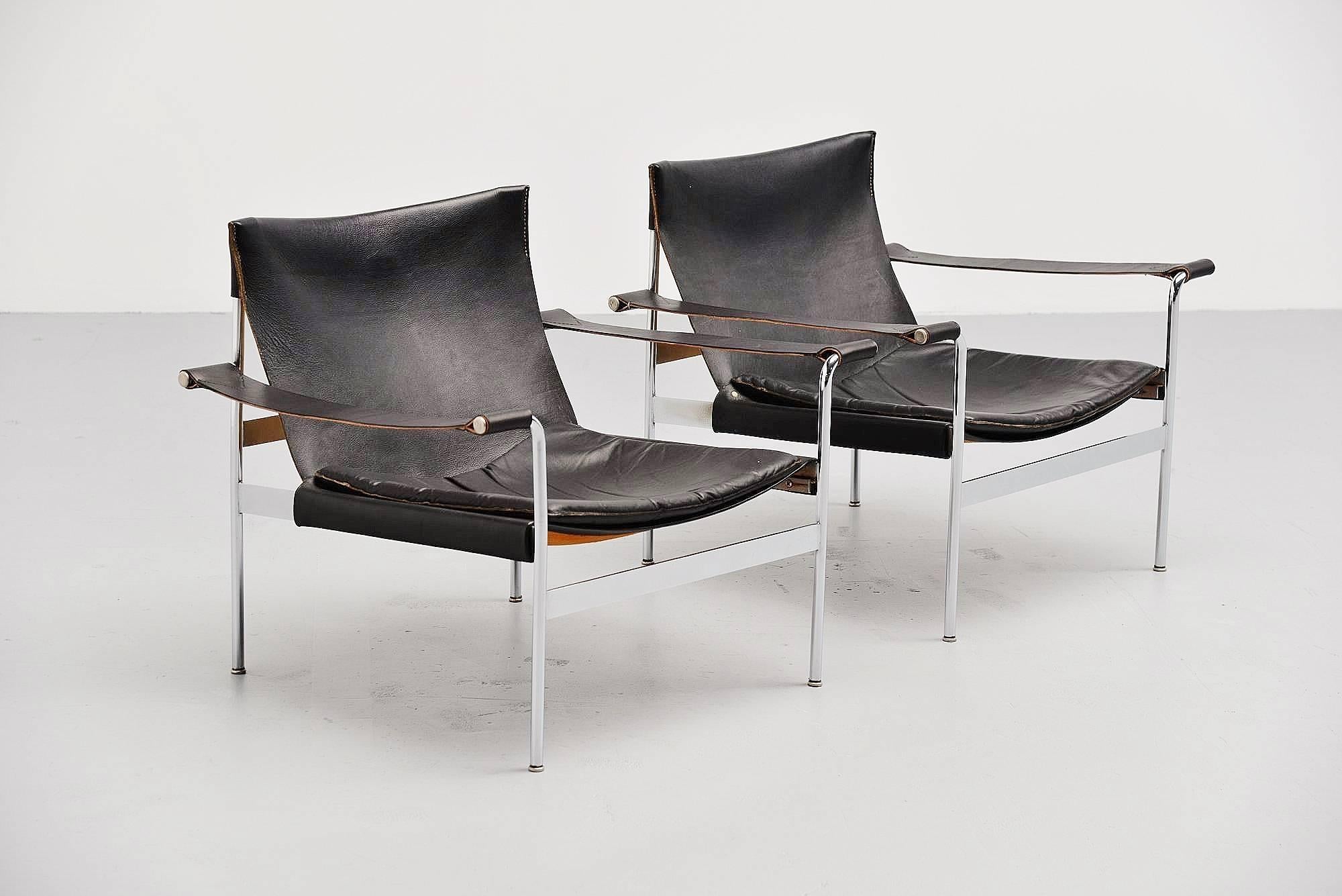 Mid-Century Modern Hans Konecke Tecta Lounge Chairs, Germany, 1954