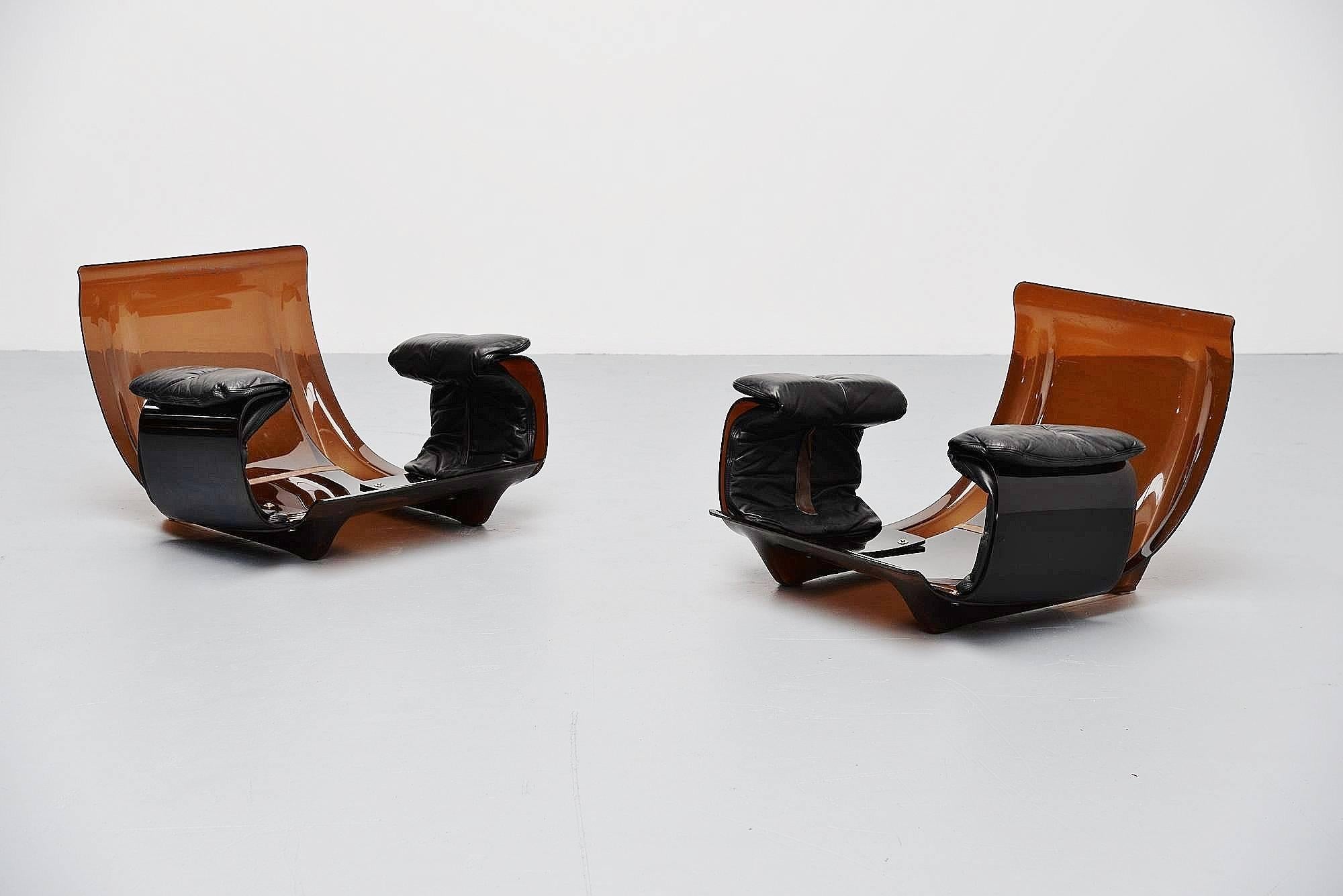 Late 20th Century Michel Ducaroy Marsala Chairs by Ligne Roset, France, 1970