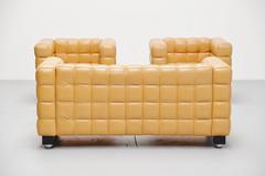 Josef Hoffmann Kubus Sofa Set by Wittmann, Austria, 1980