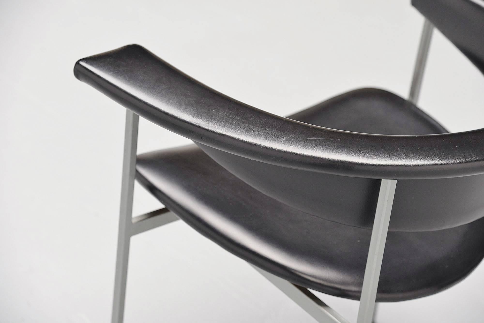 Rudolf Wolf Meander Gamma Chair, Holland, 1962 In Excellent Condition In Roosendaal, Noord Brabant