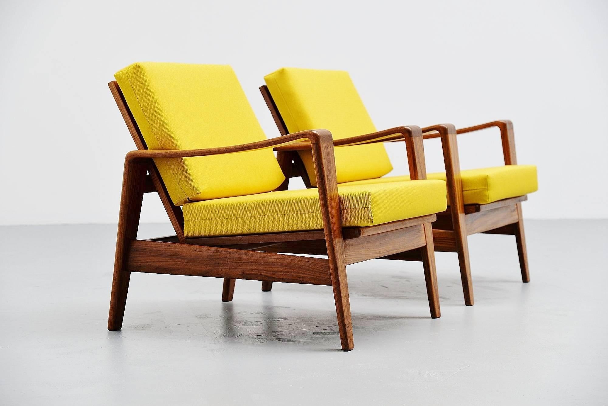 Danish Arne Wahl Iversen Easy Chairs Komfort, Denmark, 1960