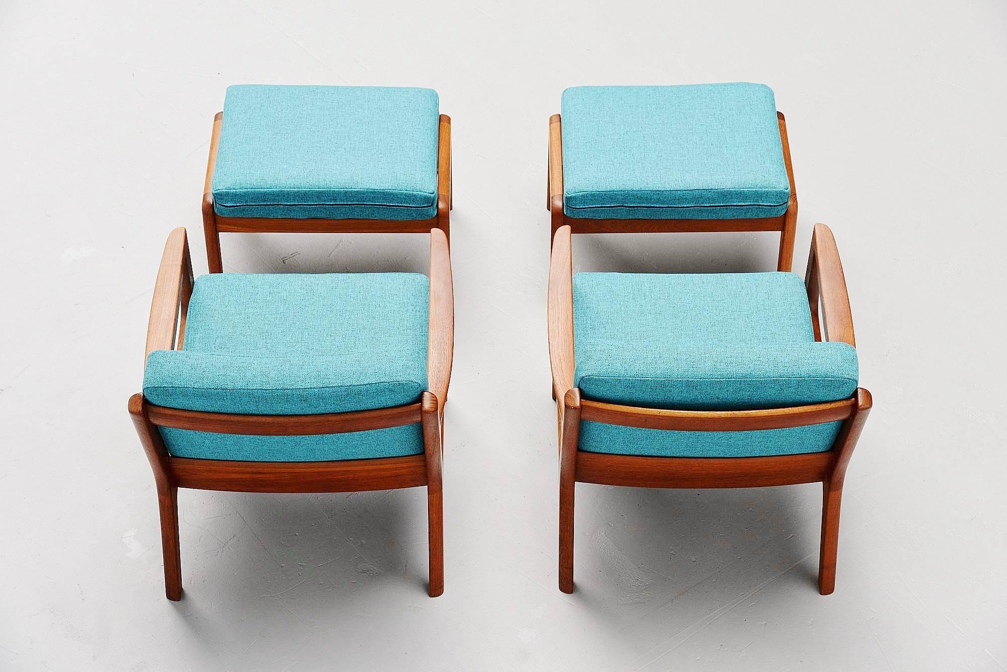 Ole Wanscher Senator Chairs Set France & Son, 1951 In Excellent Condition In Roosendaal, Noord Brabant