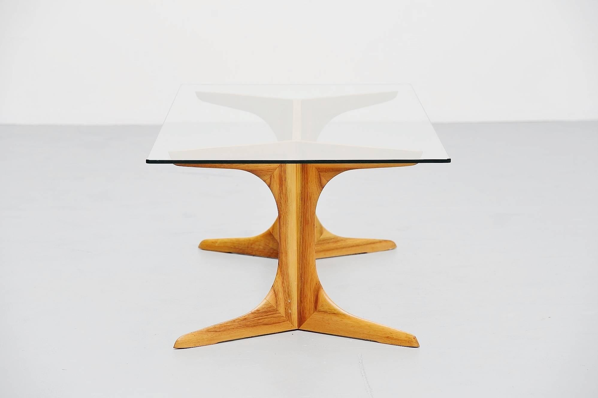 Mid-Century Modern Ico e Luisa Parisi Attributed Coffee Table Como, Italy, 1950 For Sale