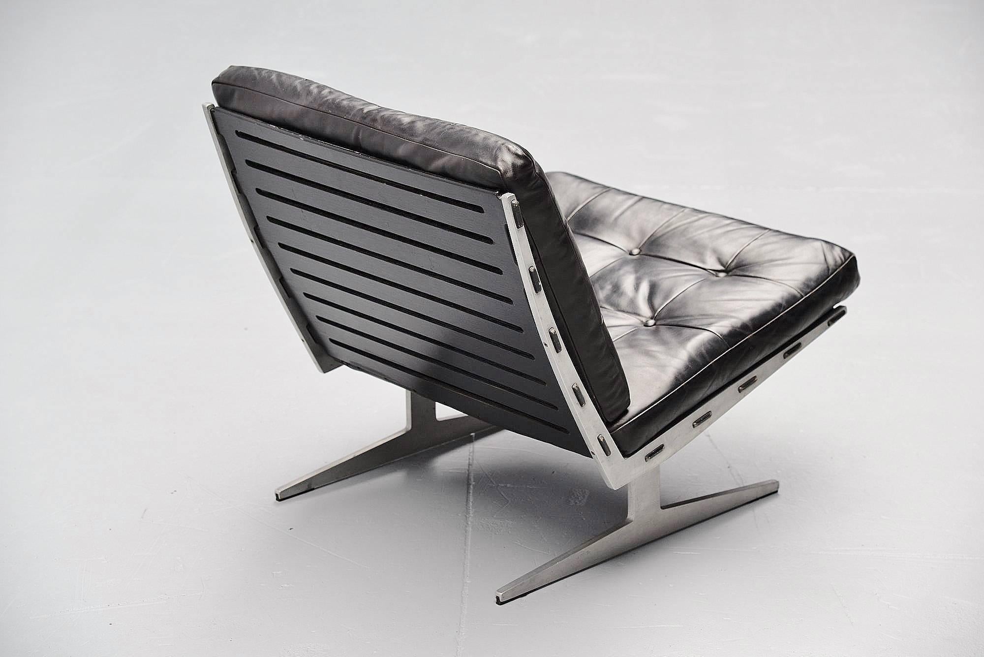 Mid-20th Century Paul Leidersdorff Lounge Chair Pair, Denmark, 1965