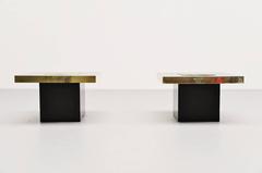 Georges Mathias Pair of Sofa Tables, Belgium, 1970