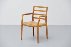 Niels Møller Oak Armchair Model 85 Denmark, 1981