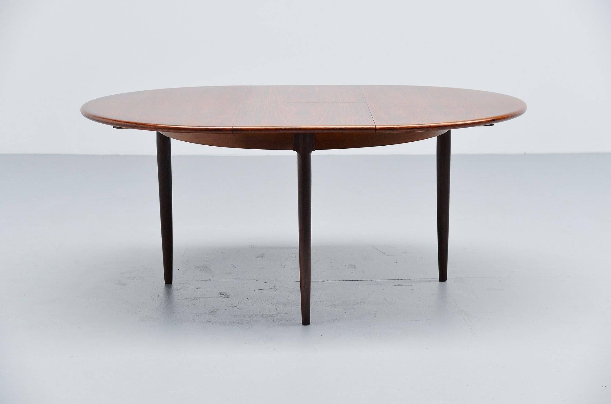 Danish Niels Moller Rosewood Dining Table Model 15, Denmark, 1960
