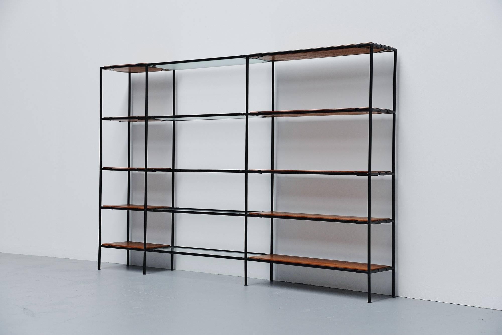 Glass Poul Cadovius Abstracta Bookcase Unit, Denmark, 1960