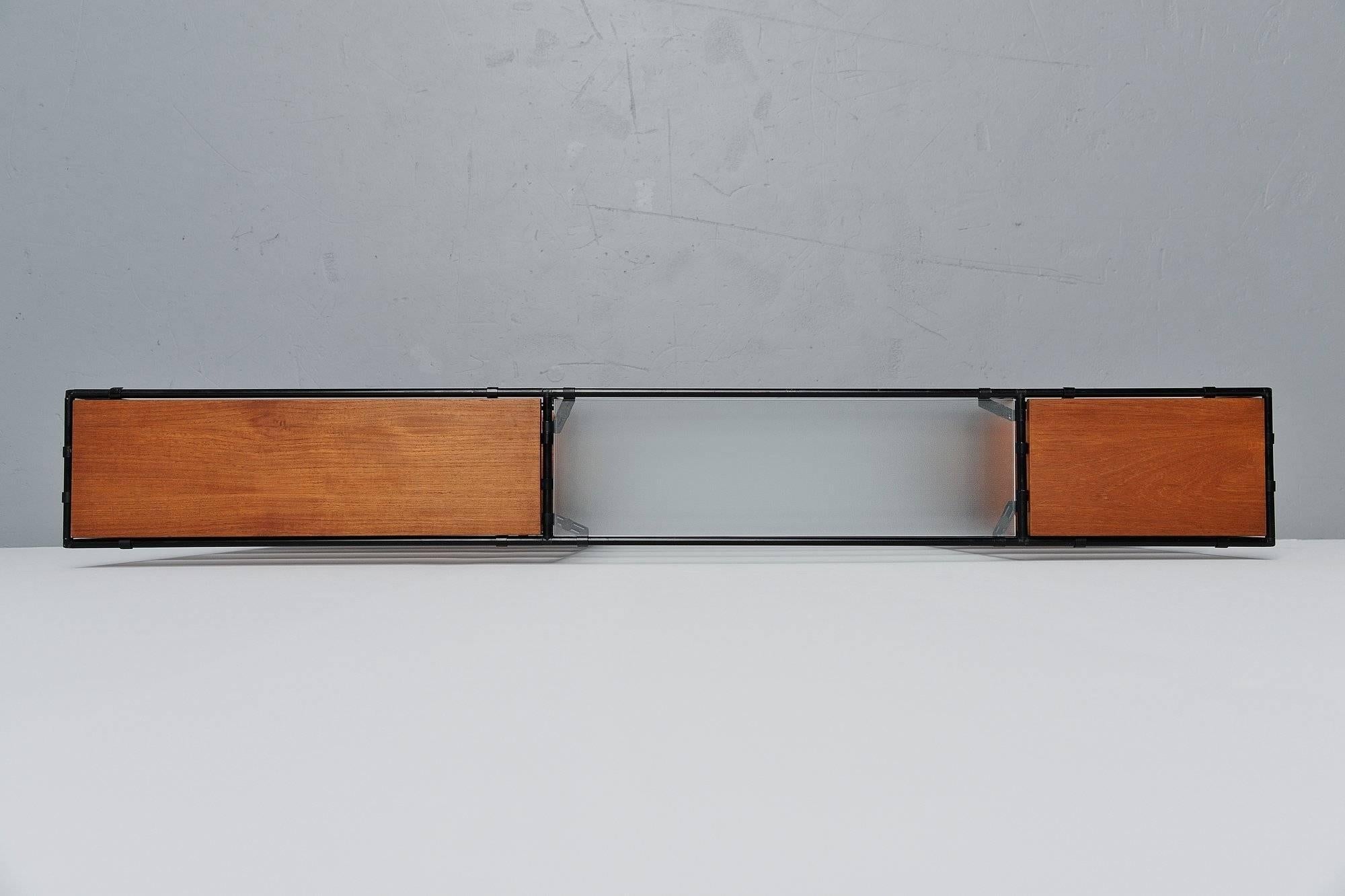 Cold-Painted Poul Cadovius Abstracta Bookcase Unit, Denmark, 1960