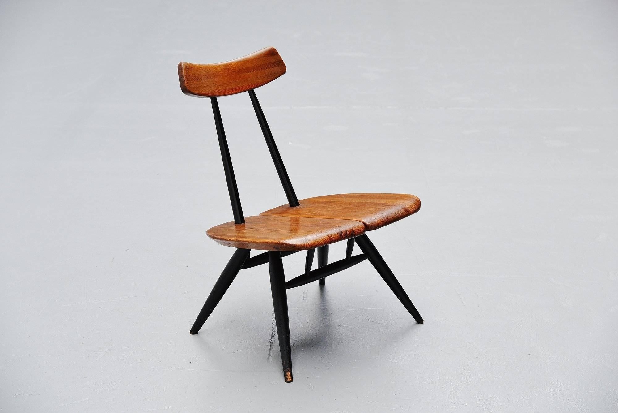 Painted Ilmari Tapiovaara Pirkka Lounge Chair Finland, 1955