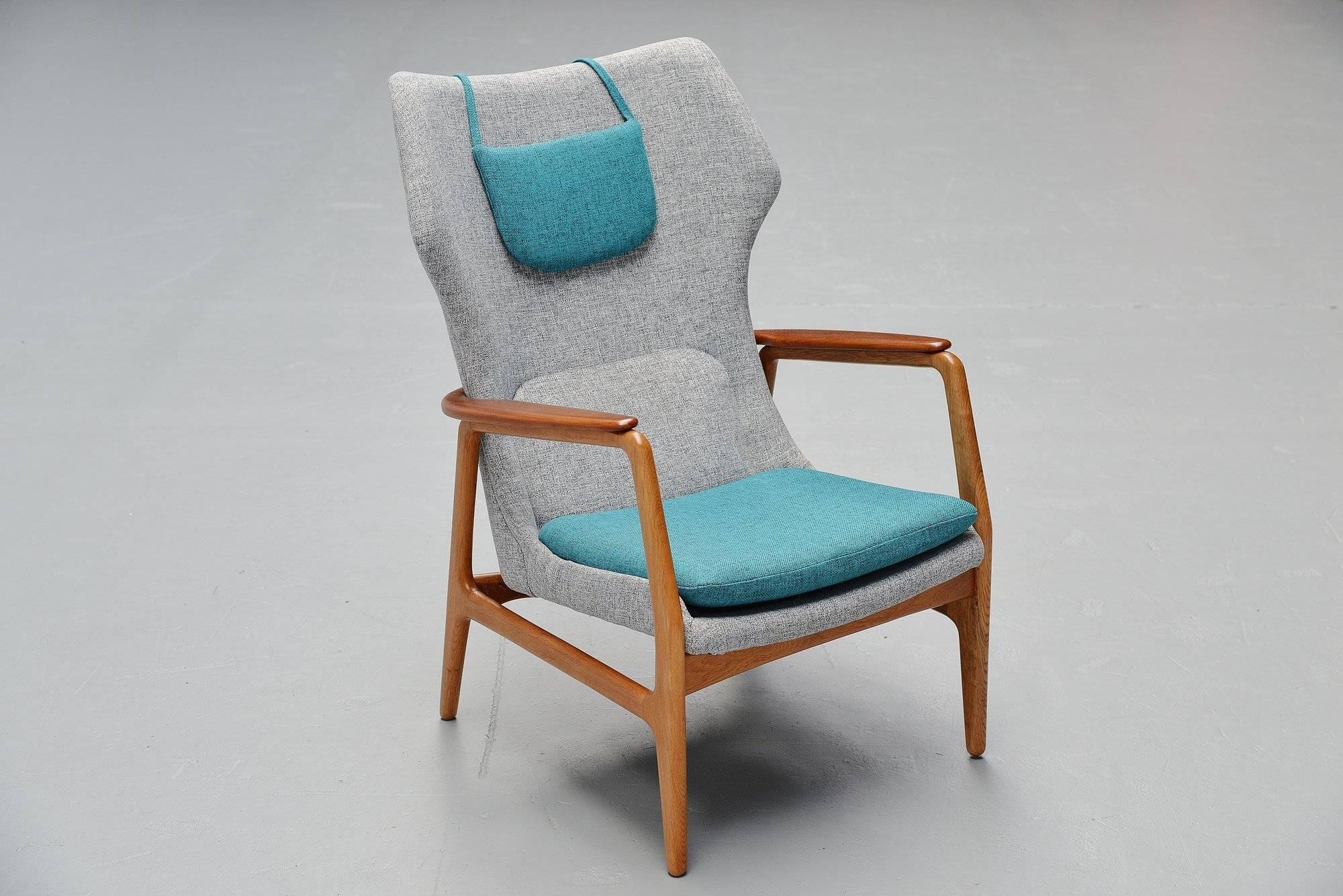 Mid-20th Century Aksel Bender Madsen Bovenkamp wingback chair Holland, 1960