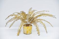 Maison Jansen Decorative Brass Plant, France, 1970