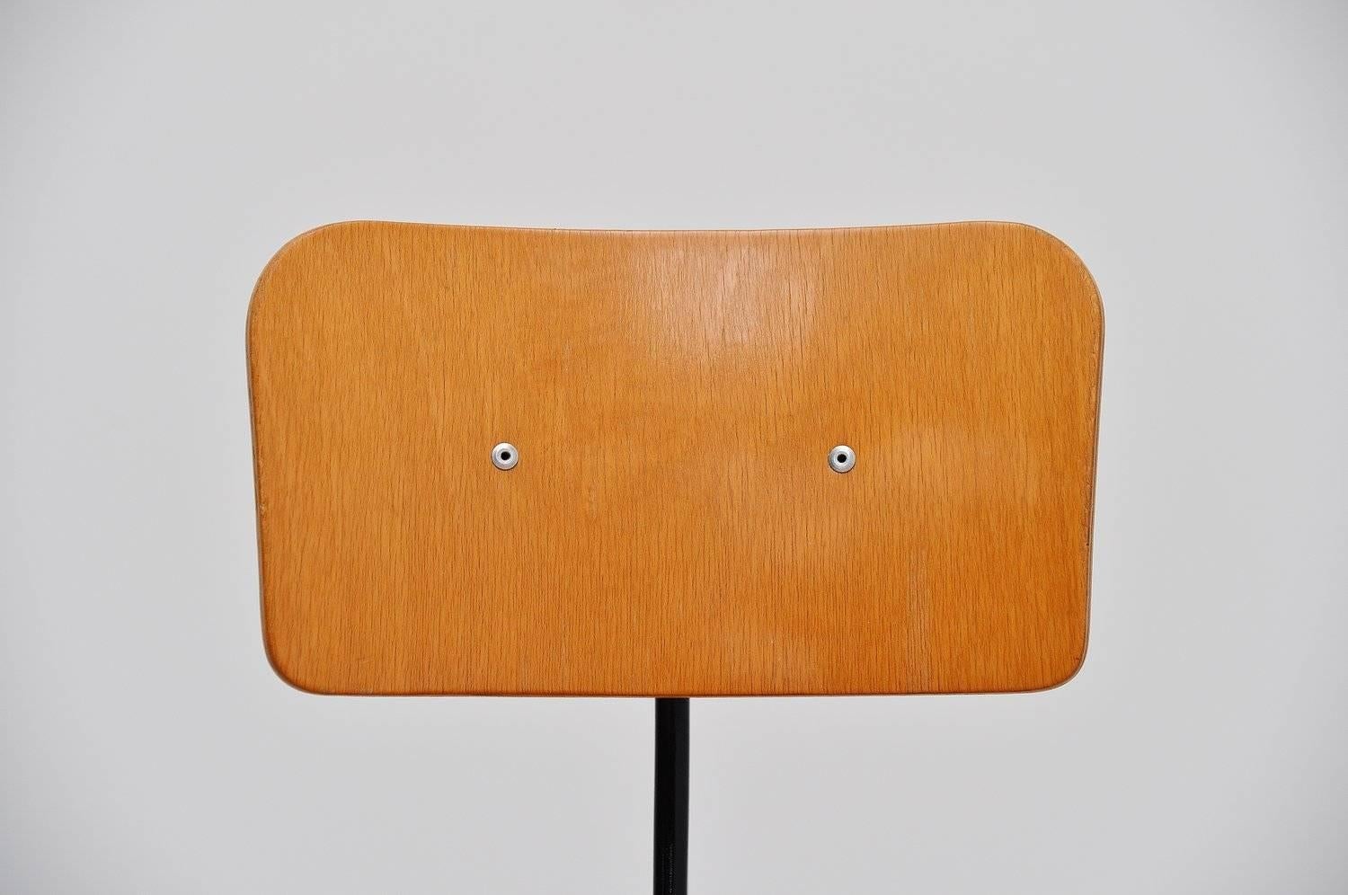 Cold-Painted Friso Kramer Drafting Chair Set Ahrend de Cirkel, 1963