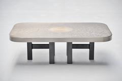 Lova Creation Etched Brass Sun Table, Belgium, 1985