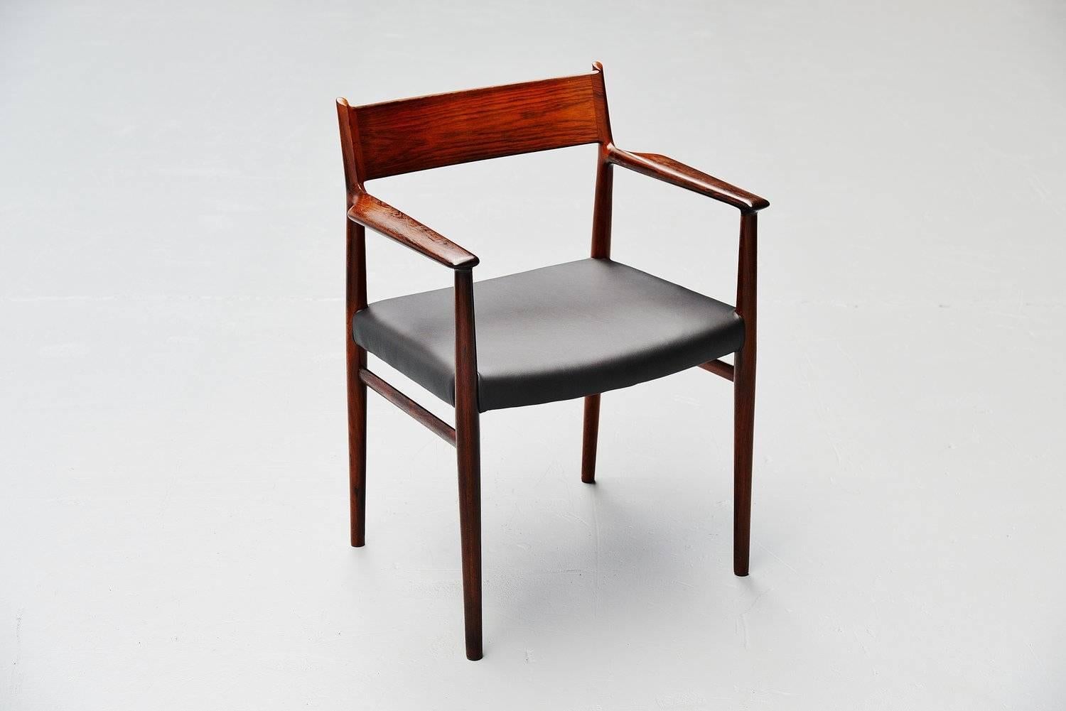 Mid-20th Century Arne Vodder Armchairs in Rosewood for Sibast Mobler, 1965