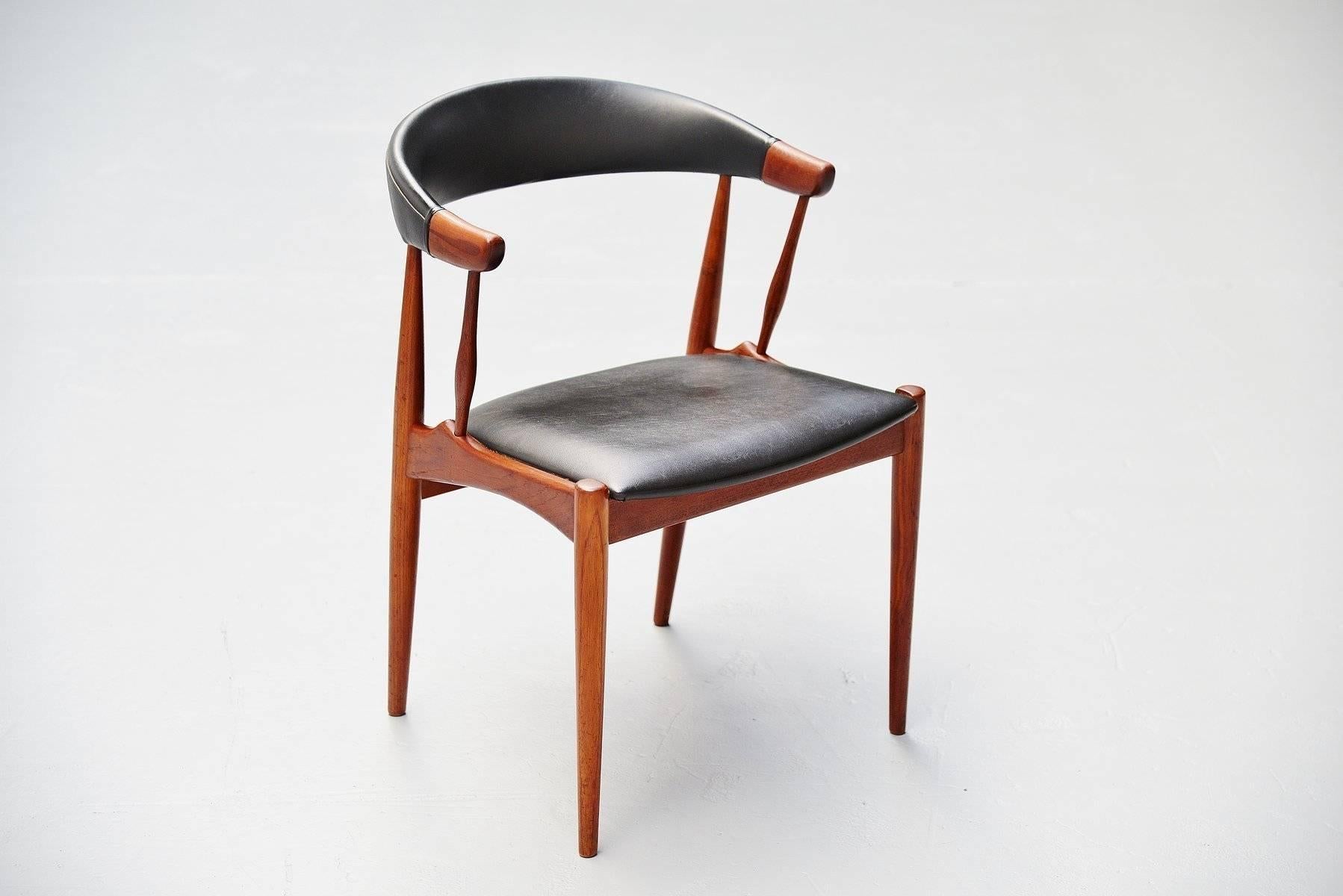 Scandinavian Modern Johannes Andersen BA113 Dining Chairs, Denmark, 1969