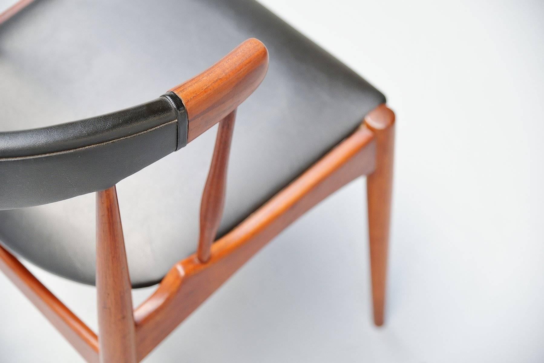 Johannes Andersen BA113 Dining Chairs, Denmark, 1969 In Excellent Condition In Roosendaal, Noord Brabant