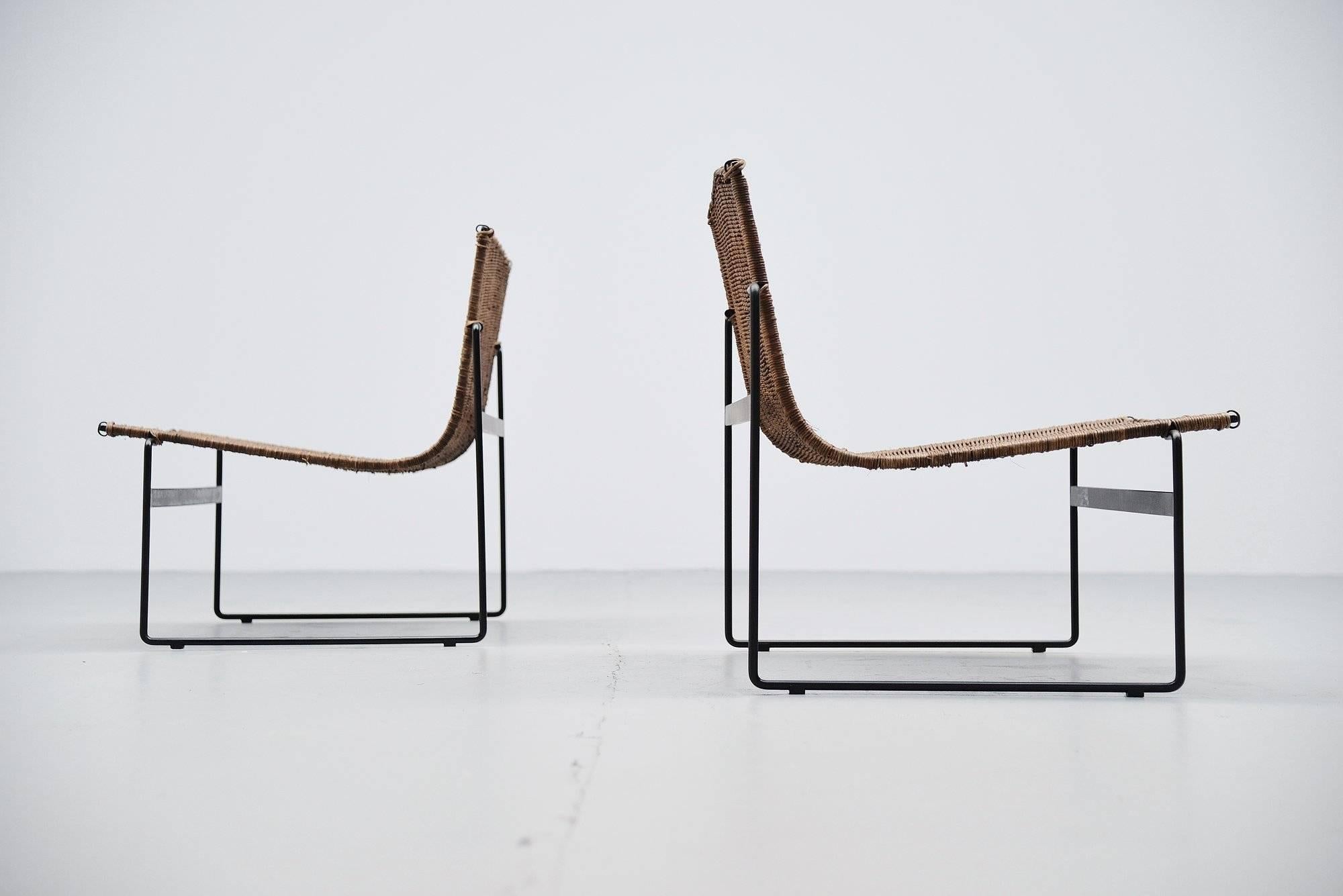 Gregorio Vicente Cortes Pair of Lounge Chairs Metz & Co 1961 2