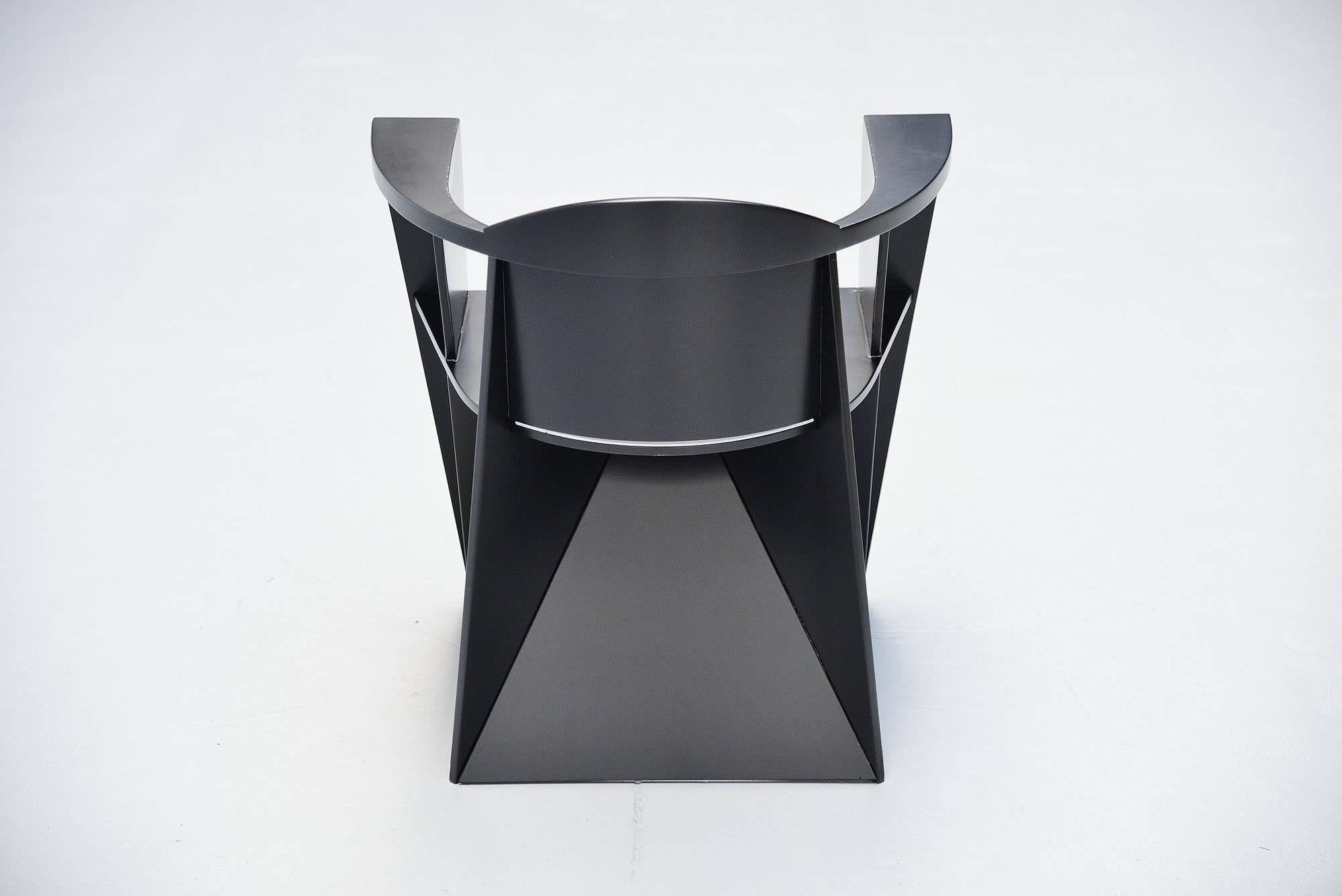 Late 20th Century Adriano & Paolo Suman Giorgetti Armchair, Italy, 1984