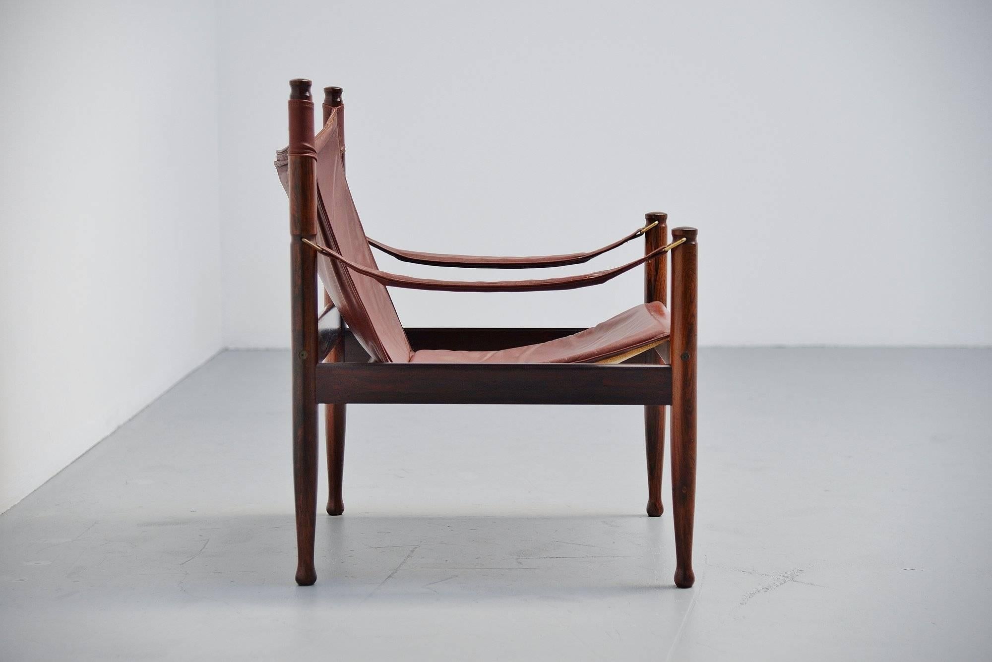 Erik Worts Safari-Stuhl für Niels Eilersen, Dänemark, 1960 (Skandinavische Moderne) im Angebot