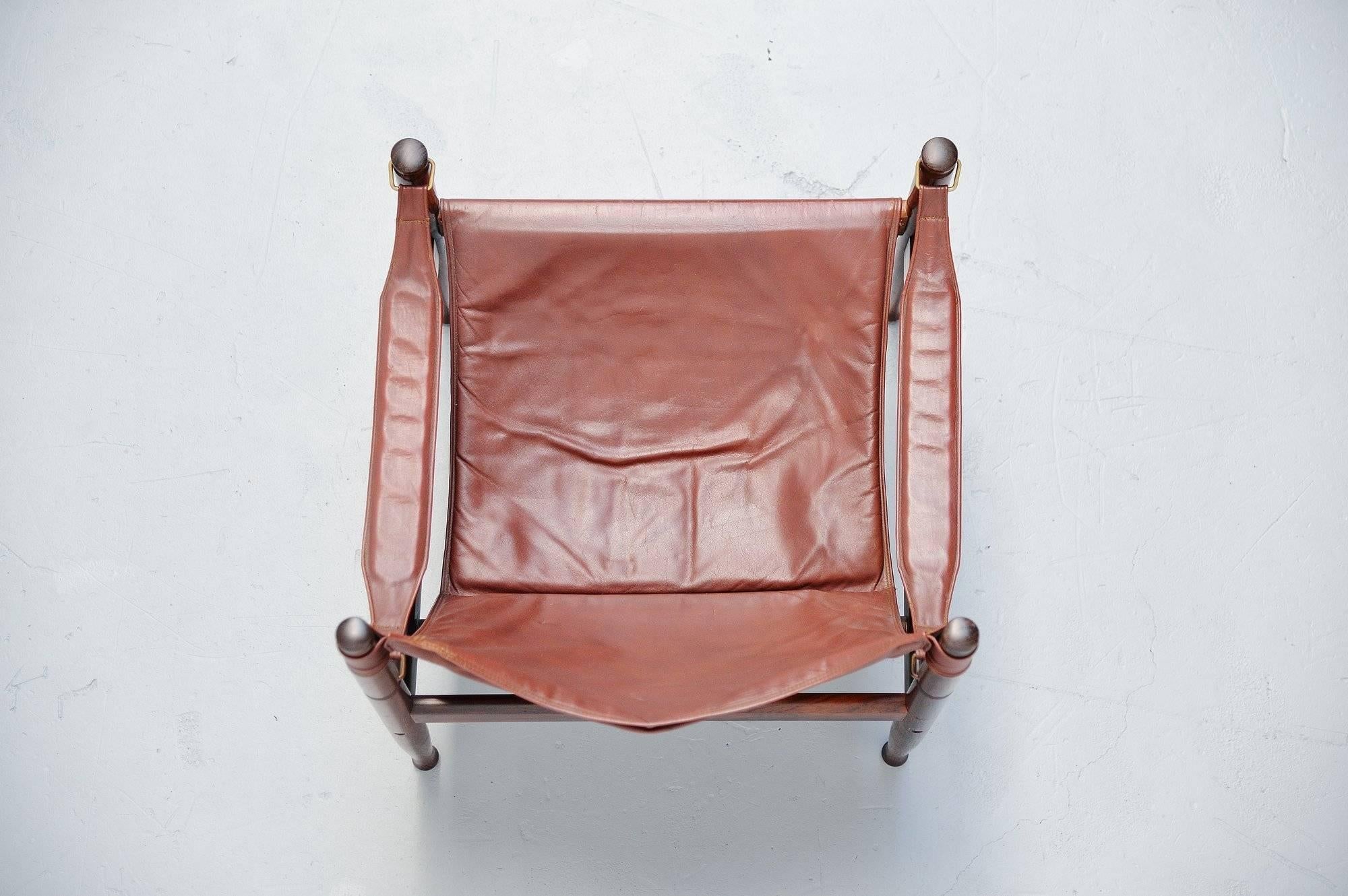 Erik Worts Safari-Stuhl für Niels Eilersen, Dänemark, 1960 (Mitte des 20. Jahrhunderts) im Angebot