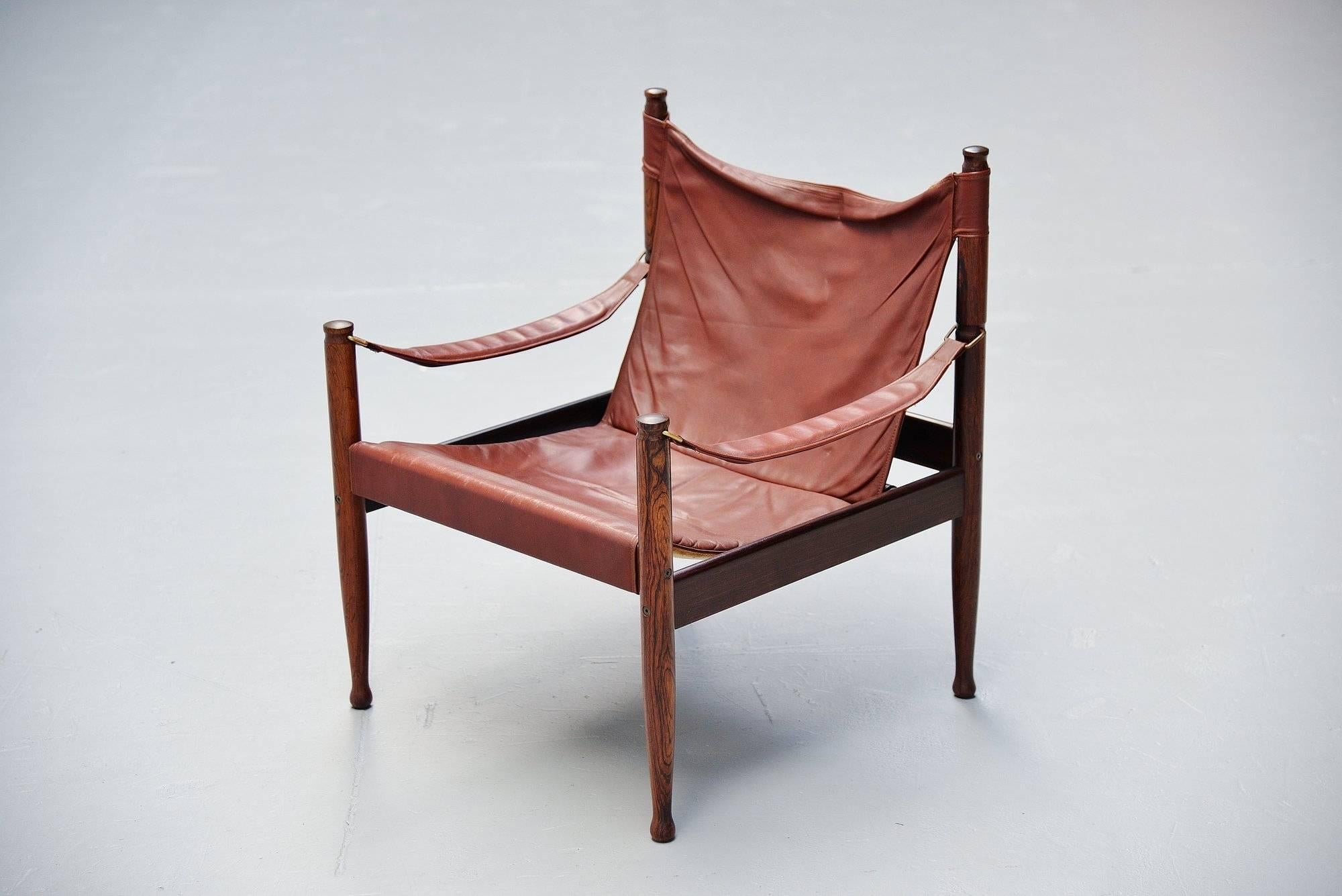 Erik Worts Safari-Stuhl für Niels Eilersen, Dänemark, 1960 (Dänisch) im Angebot