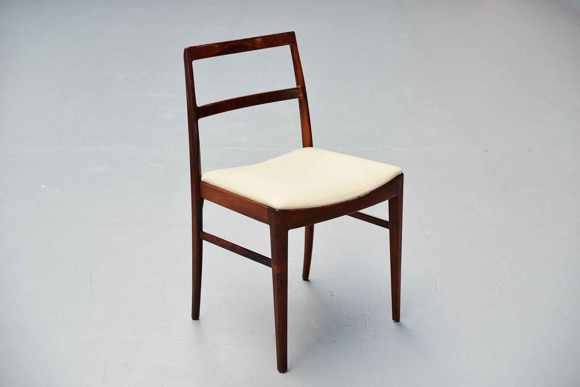 Mid-20th Century Arne Vodder Dining Chairs in Rosewood Model 430 Sibast Mobler, 1960