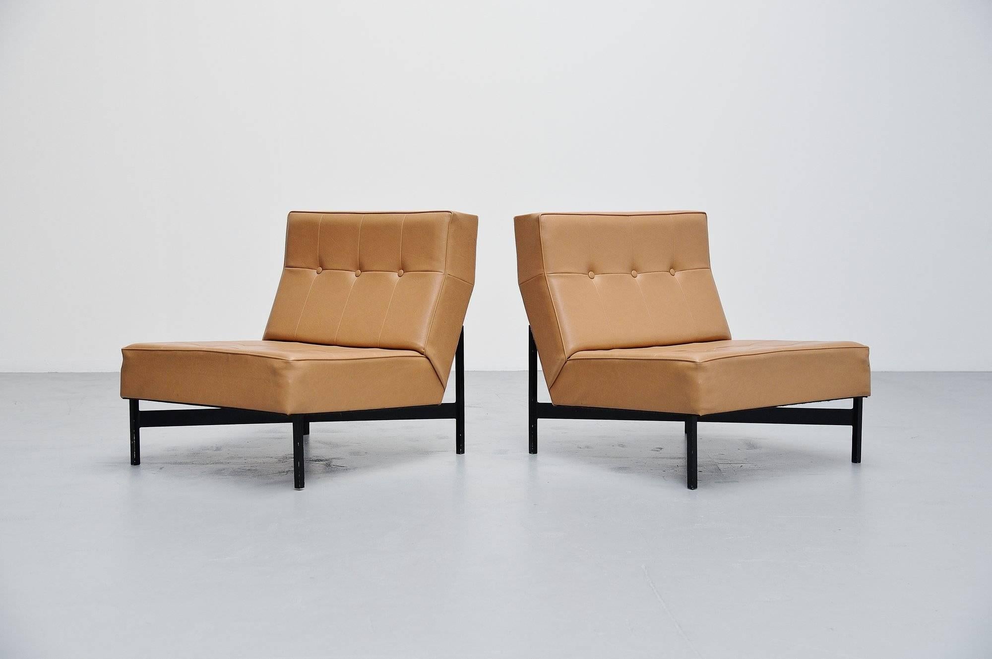 Dutch Wim Den Boon Modernist Lounge Chairs, Holland, 1965